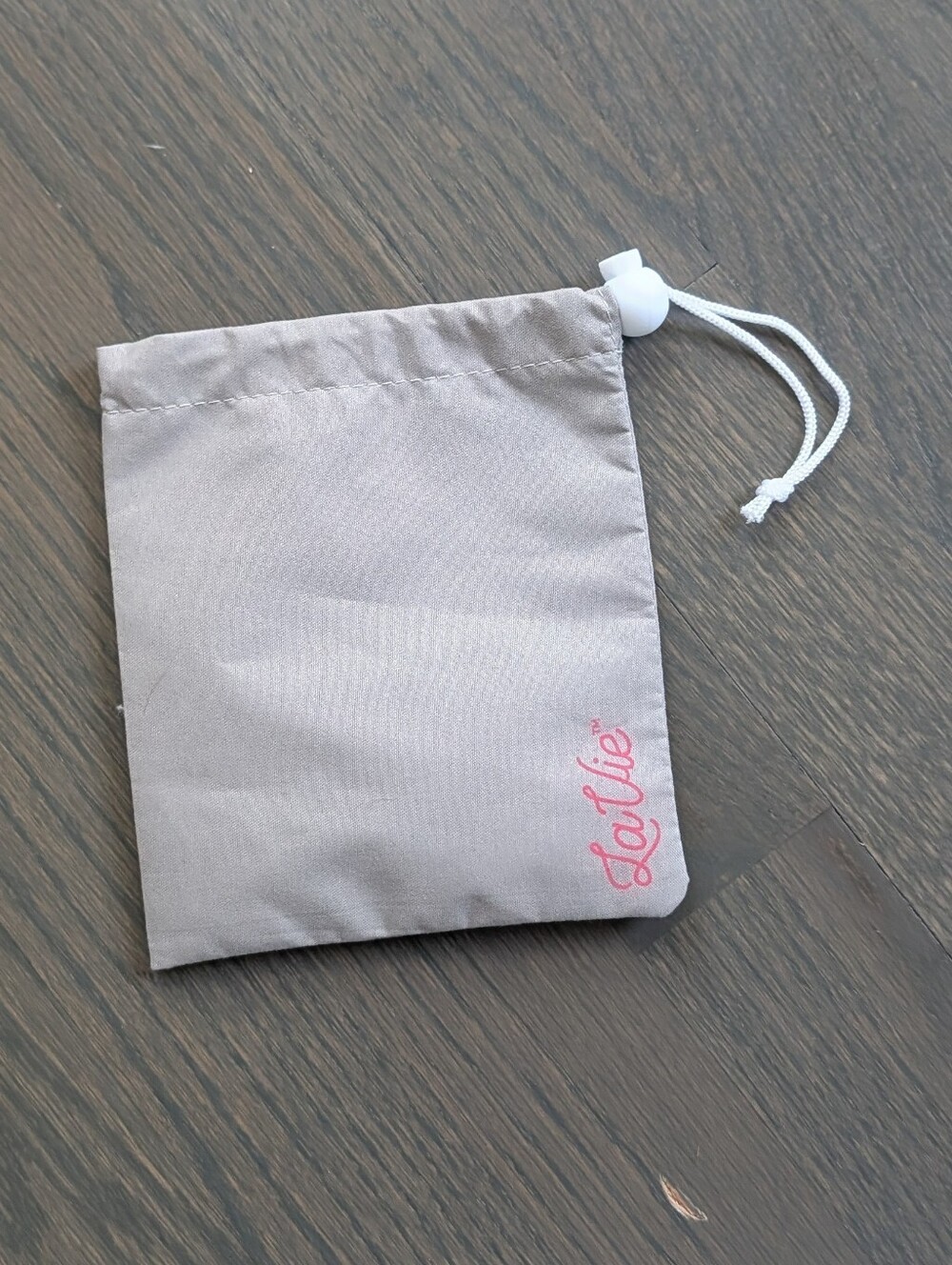 LaVie Grey Drawstring Storage Pouch / Bag